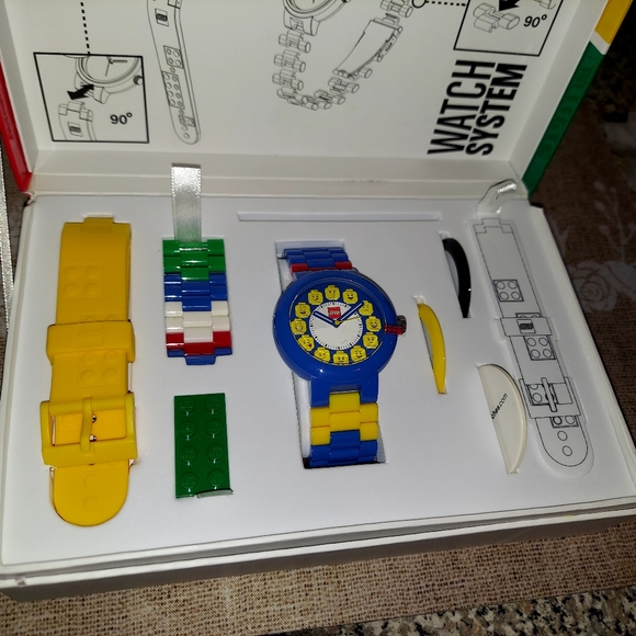 LEGO WATCH SYSTEM Adult Watches Fun Club Blue Yellow Super Rare - Picture 2 of 11